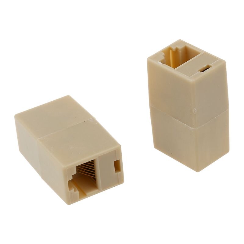 10 × CAT5 RJ45ネットワークケーブルエクステンダープラグカプラージョイナーットスプリッタコネクタアダプタ