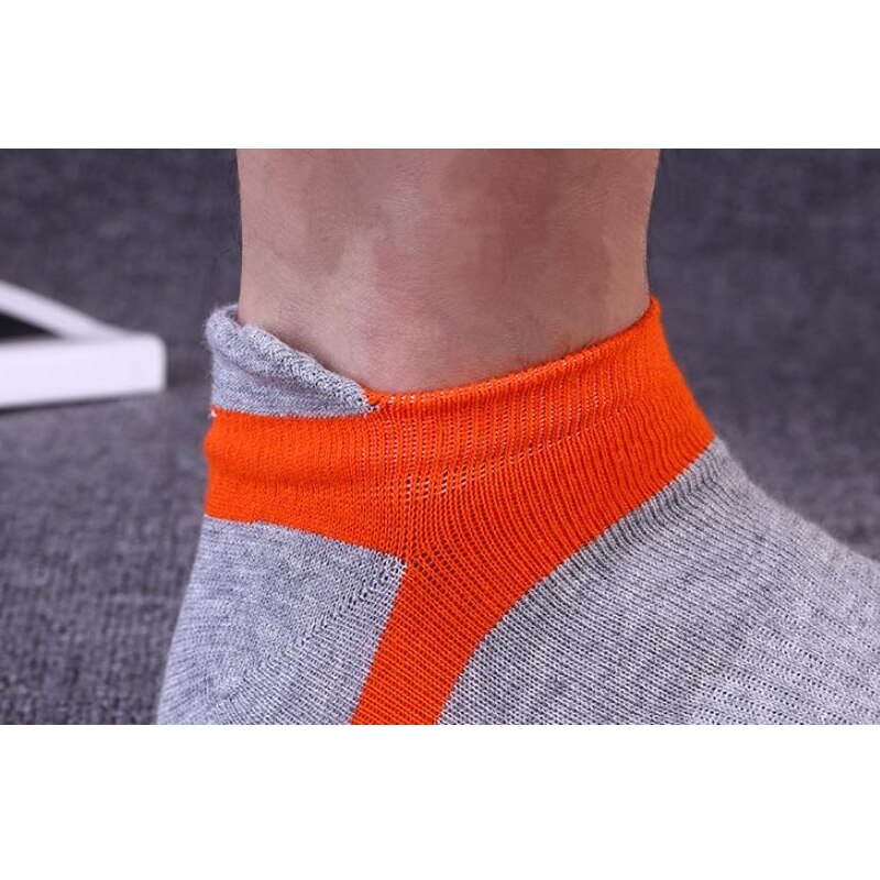 Pure Cotton Five Finger No Show Socks Mens Sports Breathable Comfortable Shaping Anti Friction Ankle Socks With Toes EU 38-44