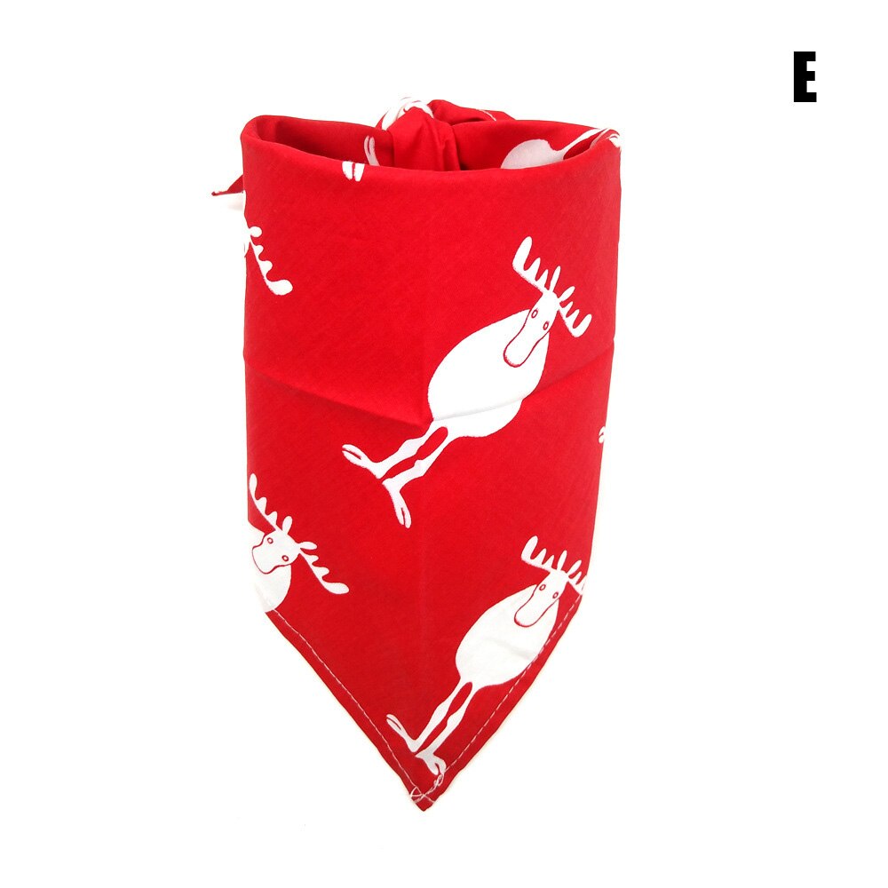 Dog Bandana Christmas Dog Collar Scarf Bib Grooming Accessories Triangular Collars Christmas for Pet Dog Col: E5