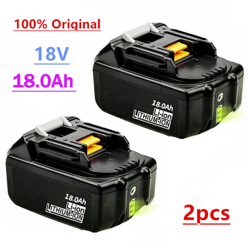 Bl1860 til makita 18v 18000 mah 18.0ah genopladeligt elværktøj batteri med led li-ion udskiftning  bl1860b bl1860 bl1850