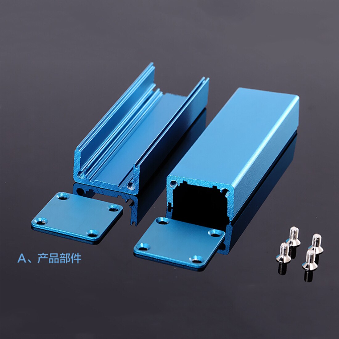 Caixa de alumínio Caso Gabinete caixa de Projeto Eletrônica 25X25X80mm DIY NOVO atacado