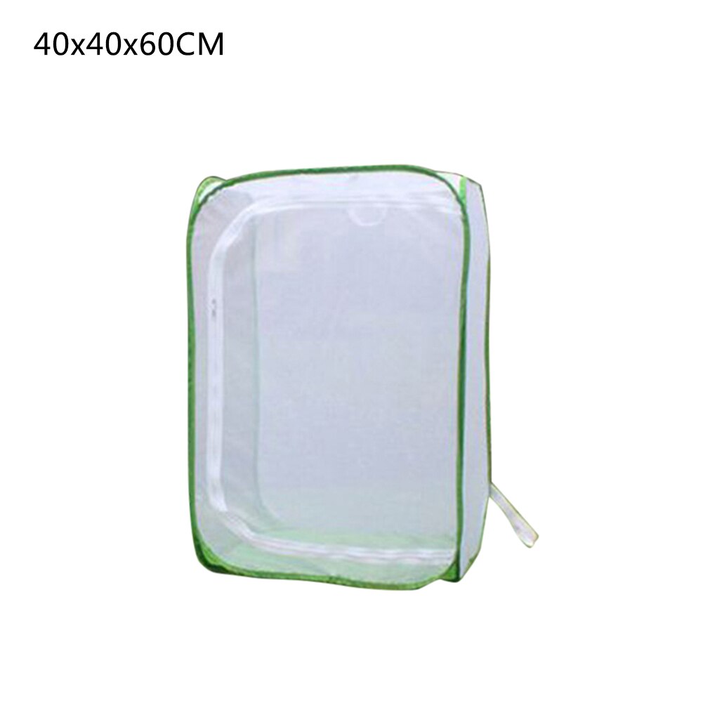 Beskyttende nett plante insekt bur frøplante inkubator sommerfugl habitatfanger sammenleggbar nettingpose hage plantevekst nettingbur: 40 x 40 x 60cm