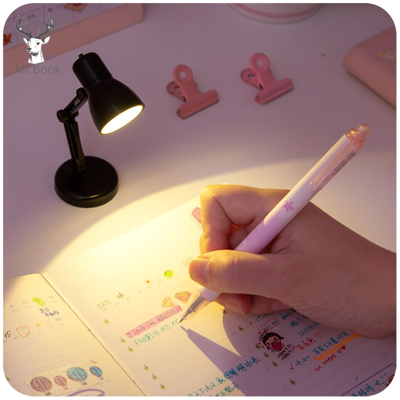 Mini Study Readig LED Desk Lamp Book Clip Bedroom Battery Powered Table Light Eye Protection Flexible Bookmark Mini Night Light