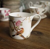 StealStreet Tazza Da Tè In Porcellana Con Colino E Coperchio – 12,7 Cm, Bianco - 3