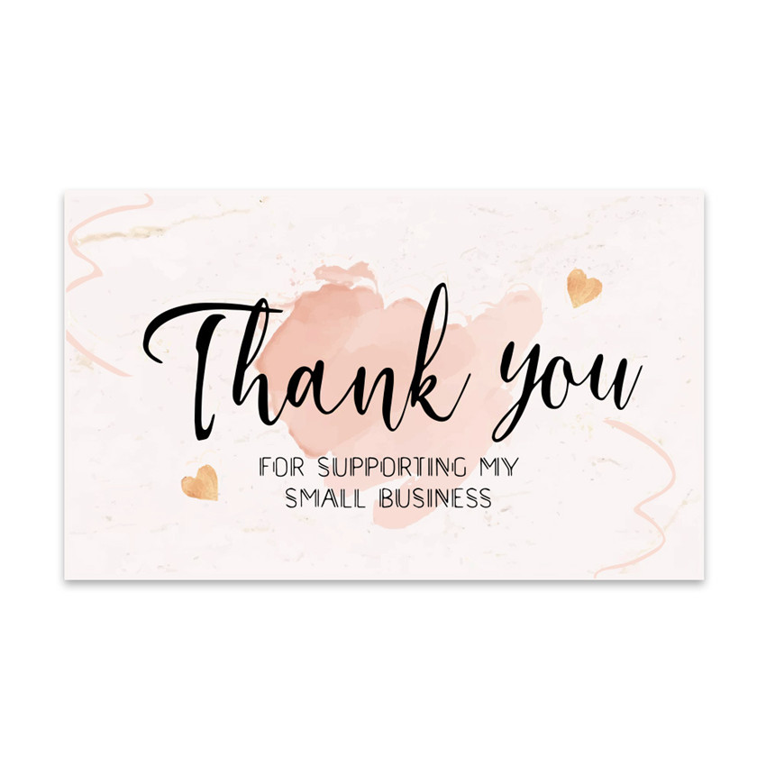 30Pcs/pack Flower thank you for supporting my small business card thank you card Baking cake package decor Wedding Party: A1
