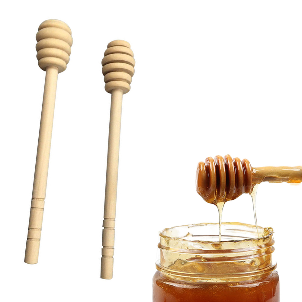 Honing Roer Bar Mengen Handvat Pot Lepel Praktische 1Pc Hout Dipper Honing Lange Stok Levert Honing Keuken gereedschap