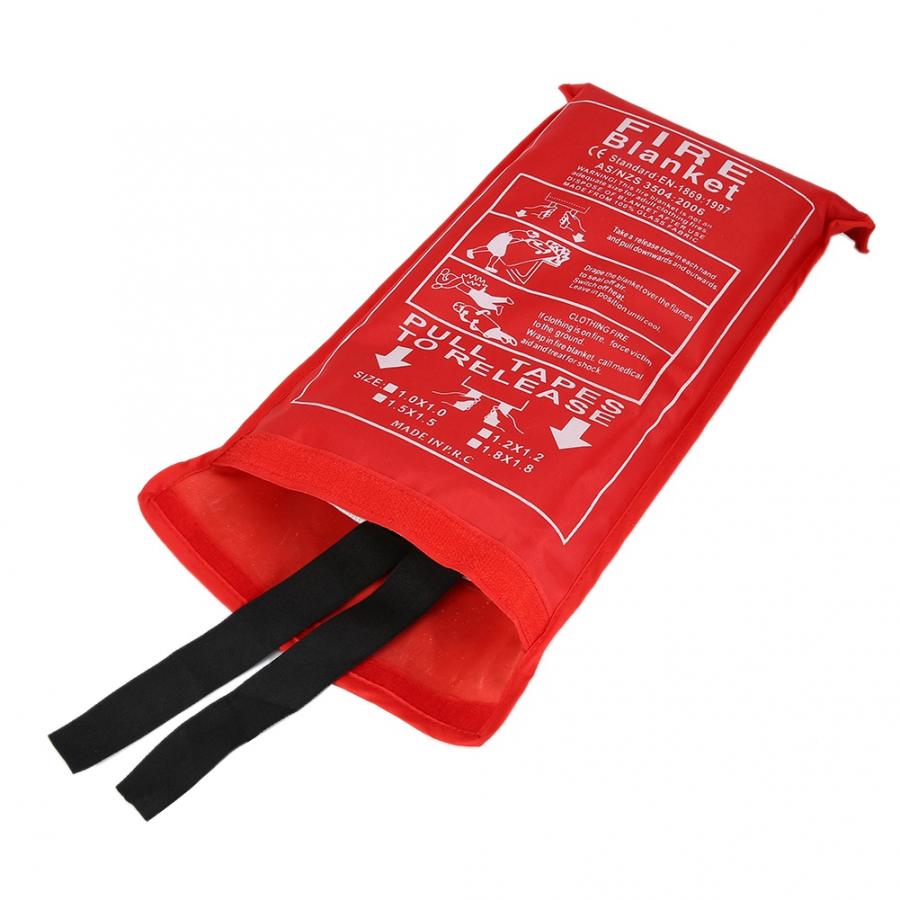 Fiberglass Emergency Fire Safety Blanket for Kitchen Camping Fireplace Grill Car Fiberglass Emergency Fire Blanket