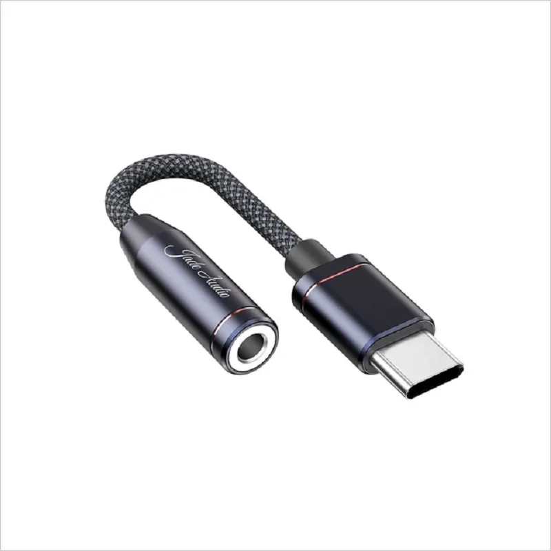 Jadeaudio Ja11 USB Typ C bis 3,5mm Kopfhörer/Kopfhörer Adapter USB C Kabel USB C bis 3,5 Audio- Aux Kabel für iPad Profi Android: Schwarz