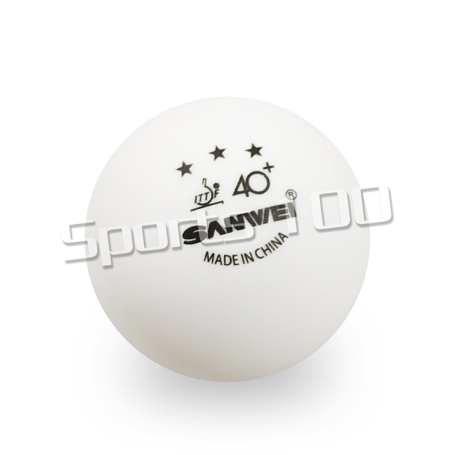 Sanwei bordtennisbold 3- stjernes sømløst materiale plast poly ittf godkendt poly ping pong bolde tenis de mesa