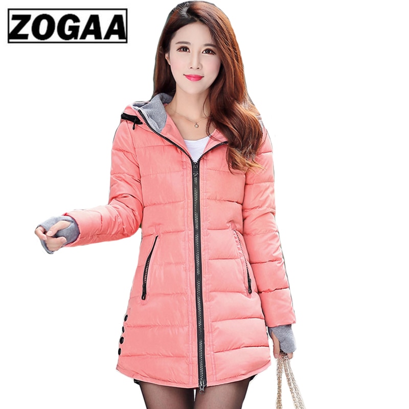 Abrigo con capucha de invierno para mujer de talla grande, Color caramelo, chaqueta acolchada de algodón, Parka larga para mujer, chaqueta acolchada para mujer