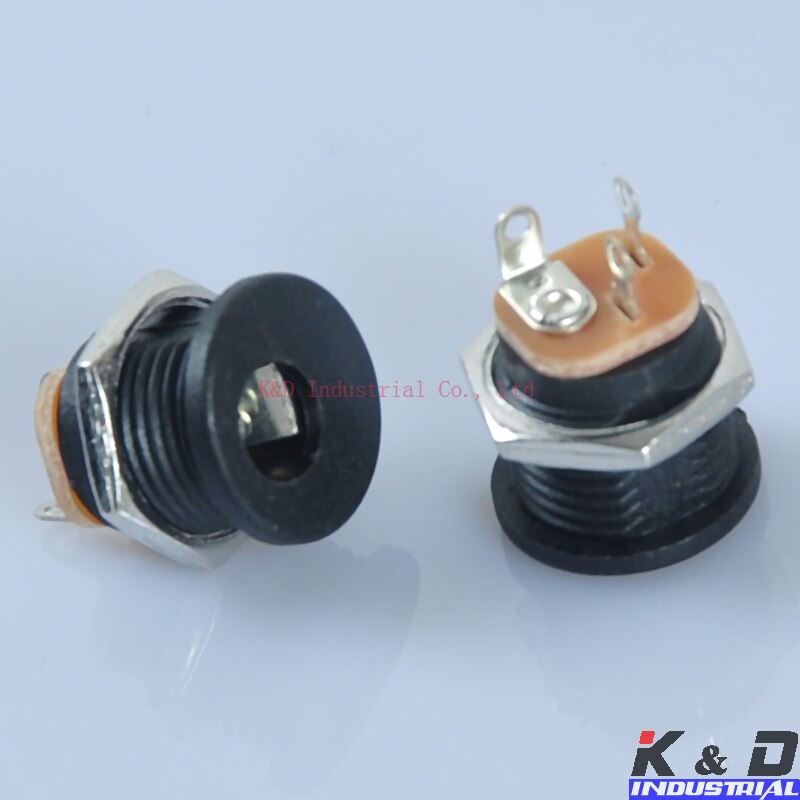 10x Power Jack Socket - 2.1mm Screw Nut - DIY Effect Pedal Power Supply