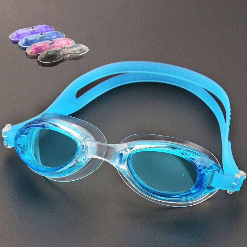 Professionele Kind Anti Fog Zwemmen Bril Brillen Uv Gekleurde Lens Duiken Zwembril 19ing