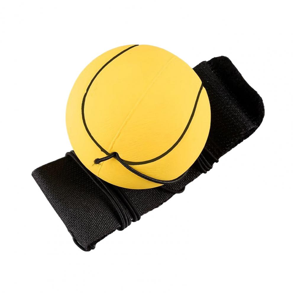 Handgelenk-Rücklaufball, Gummi-Sportball mit Handschlaufe, Rebound, Hüpfball, Spielzeug, Basketball, Baseball, Fußbälle, Armband-Spielzeug: Grey