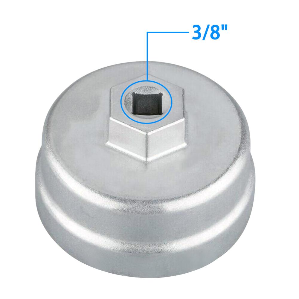 65mm Aluminium 14 Flutes Oil Filter Wrench Cap Housing Tool Remover for TOYOTA Lexus Auto Repair Cap Type Socket Wr: Default Title