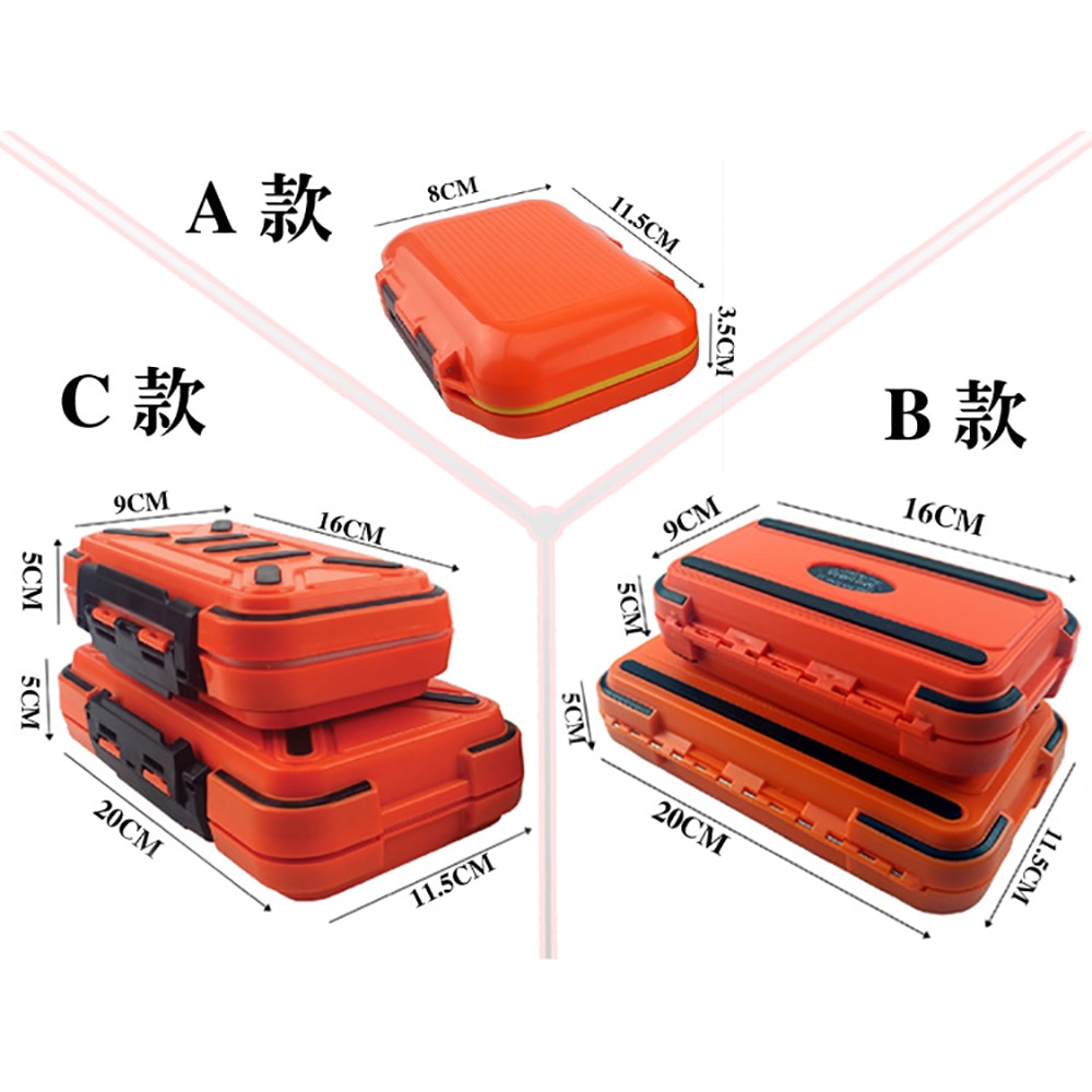 Fishing Tackle Box Waterproof Fishing Gear Accessories Bait Lure Hooks Storage Boxes Fishing Tackle Box Large 12/24/30 Grid