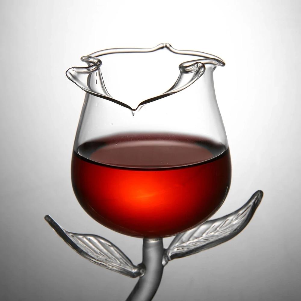 Verre à vin coupe fleur forme verre à vin rouge Copos De Vidro Moet verre Transparent verres à boire verre à vin