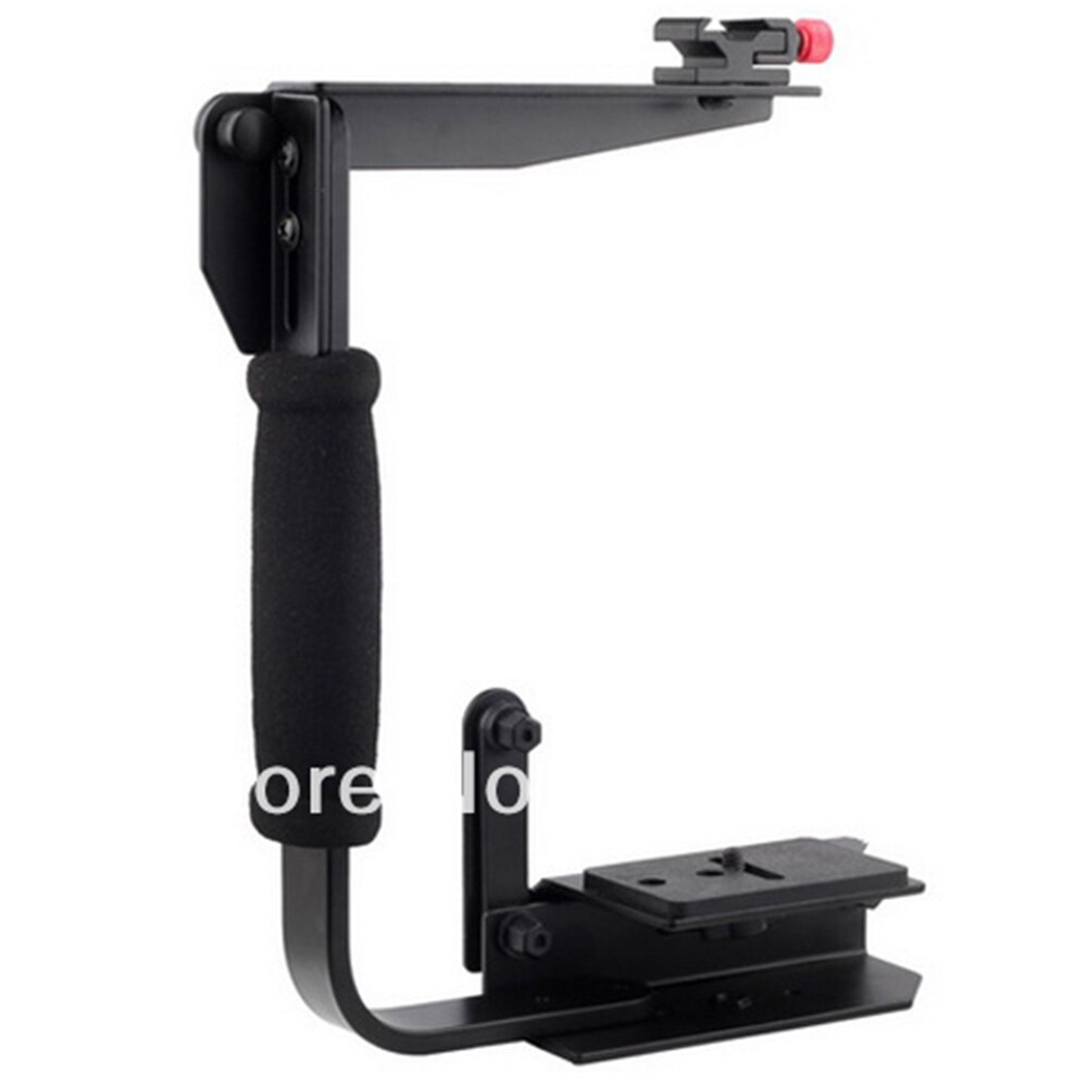 U Shape A900 Quick Flip Speedlite Flash Bracket Grip for 120/135 Camera Canon Nikon Pentax Olympus Arm Handle Hand Holder