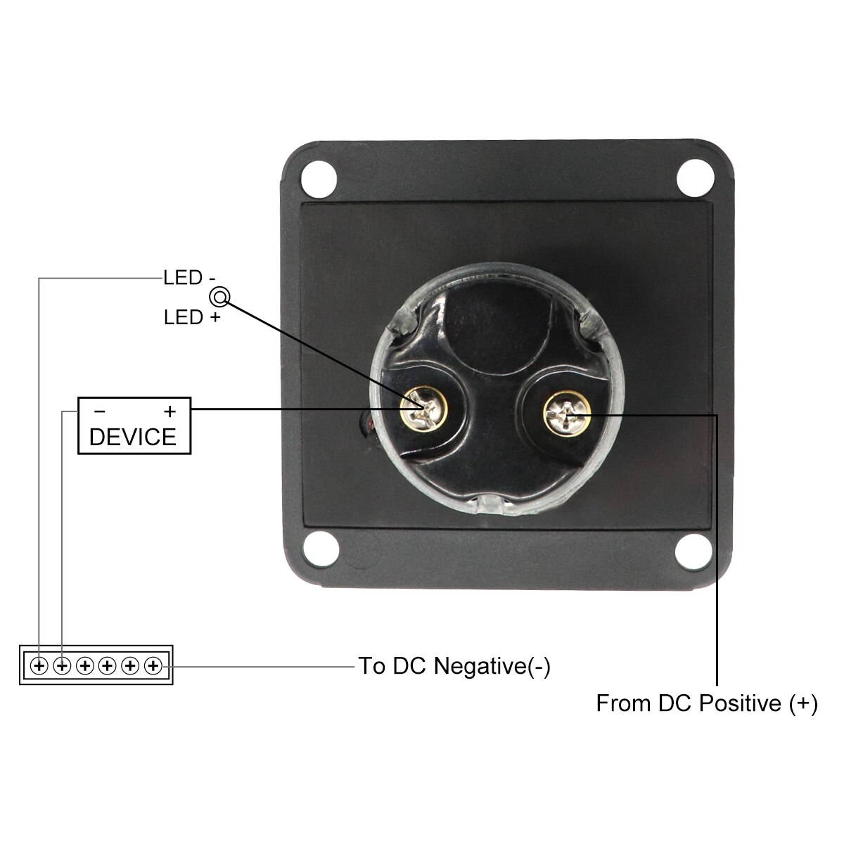 Llave de arranque Universal para coche, barco, motocicleta, Panel de interruptor de encendido, 2 posiciones con 2 llaves, 12V