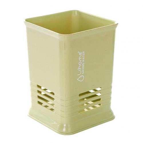 Keuken Bestek Eetstokjes Bestek Hollow Opslag Aftappen Box Organizer Rack Lepel Opbergrek Bestek Organisator Afdruiprek: Green Single Grid