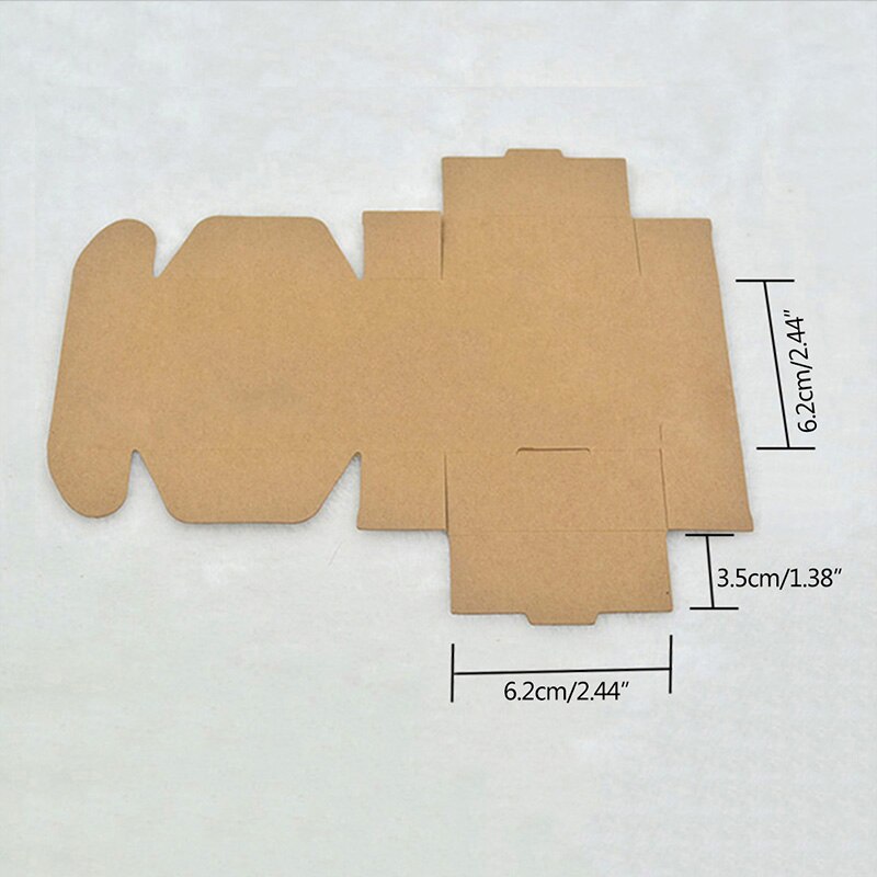 50 Teile/los Papier Verpackung Kasten Seife Lagerung Halfter DIY Handgemachte Verpackung Karton Kasten Natürlichen Handwerk Falten Kasten: Größe M