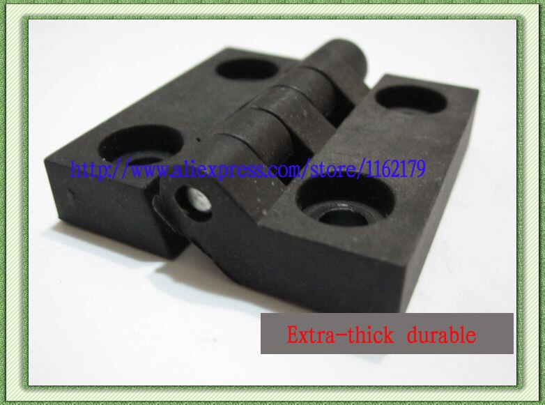 10PC/lot ABS engineering plastic nylon hinge 48*48mm black industrial jumbo durable hinges
