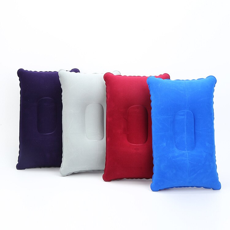 Bequem Ultraleicht Aufblasbare PVC Nylon Luft Kissen Schlaf Kissen Reise Schlafzimmer Wandern Strand Auto Flugzeug Kopf Rest Unterstützung