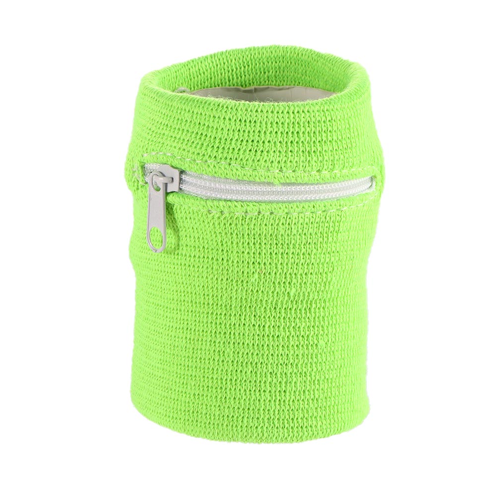 Säker för gym handledsplånbok andningsbart svettband handskydd armbandsväska handledsväska med dragkedja löpararmband handledsväska: Ljusgrå