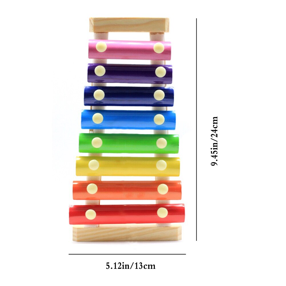 Pet Chicken Xylophone8 Keys Toy Medium And Large Parrot Toy Percussion Toy Sound Toy For Hen Chicken Coop Parrots
