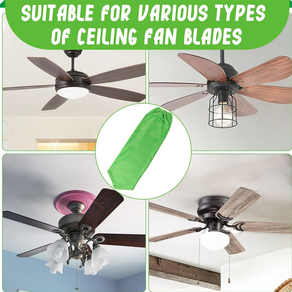 Cleaning High Ceiling Fan Washing Duster Wipe Ceiling Fan Duster Cleaner Fan Blade for Car Ceiling Cleaning Duster for Kitchen