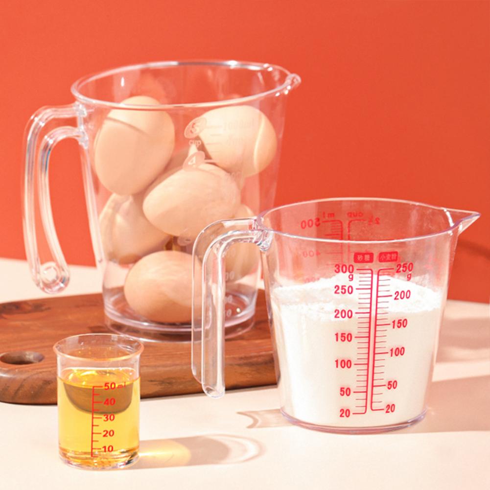 Style Portable Measuring Cup Eco-friendly Clear Scale Plastic Measuring Device Cup for Home Kitchen Supplies Products
