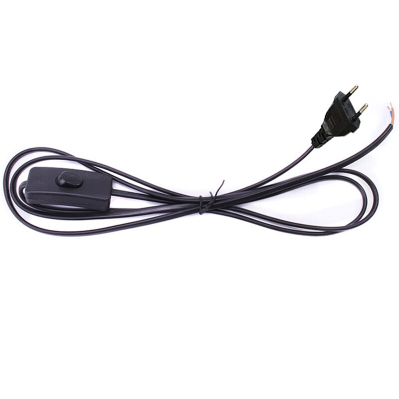 1.8M Black White EU Plug Dimmable Switch Cable Light Modulator Line Dimmer Controller Table Lamp Power Wire AC110V 220V