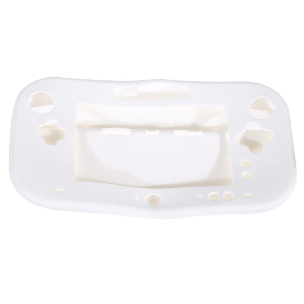 Protecteur complet du corps U Gel housse de protection coque en Silicone souple pour Wii pour contrôleur de manette Wiiu Nintendo ONLENY: WHITE
