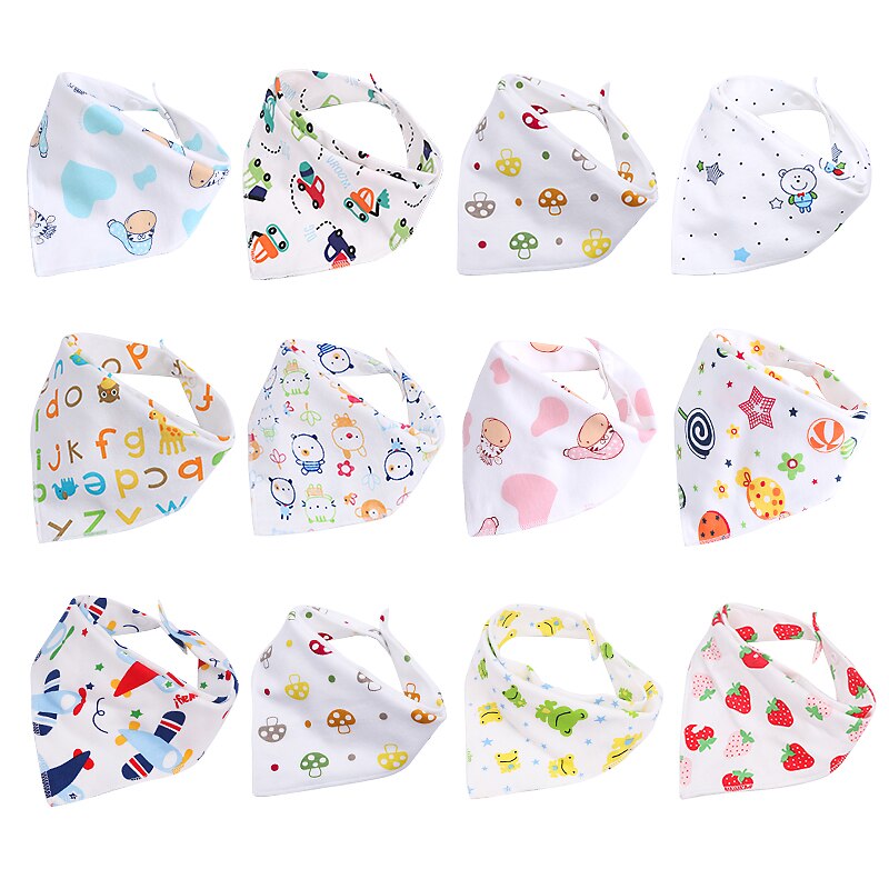 10 Stuks/partij Katoen Baby Babador Bandana Slabbetjes Voor Baby Sjaal Jongens Meisjes Baby Bib Burp Doeken