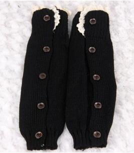 1 Paia Bambine Maglia Scaldamuscoli con Pizzo, ragazze Scaldamuscoli con Bottoni, può indossare venire avvio calzino: 1