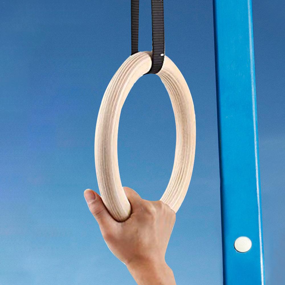 1 stk birk fitness gymnastikringe indendørs sportstræningsring 28 mm 32 mm pull-up træningsringe løftereb er ikke inkluderet