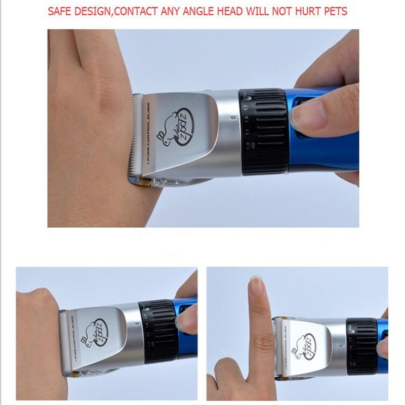 Cortadora de pelo para perros y gatos, máquina de afeitar para mascotas, recargable, 35W, AC110-240V