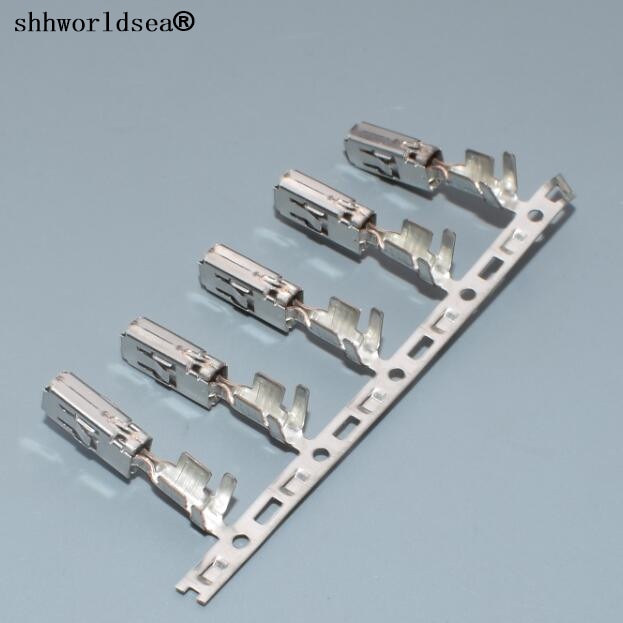 Shhworldsea 0.35 mm 2-2.5 mm 2 naaraspuolinen uros puristusliitin autolle, iso  j519 auton liitintä vw ,2.8mm- nastaiselle liittimelle