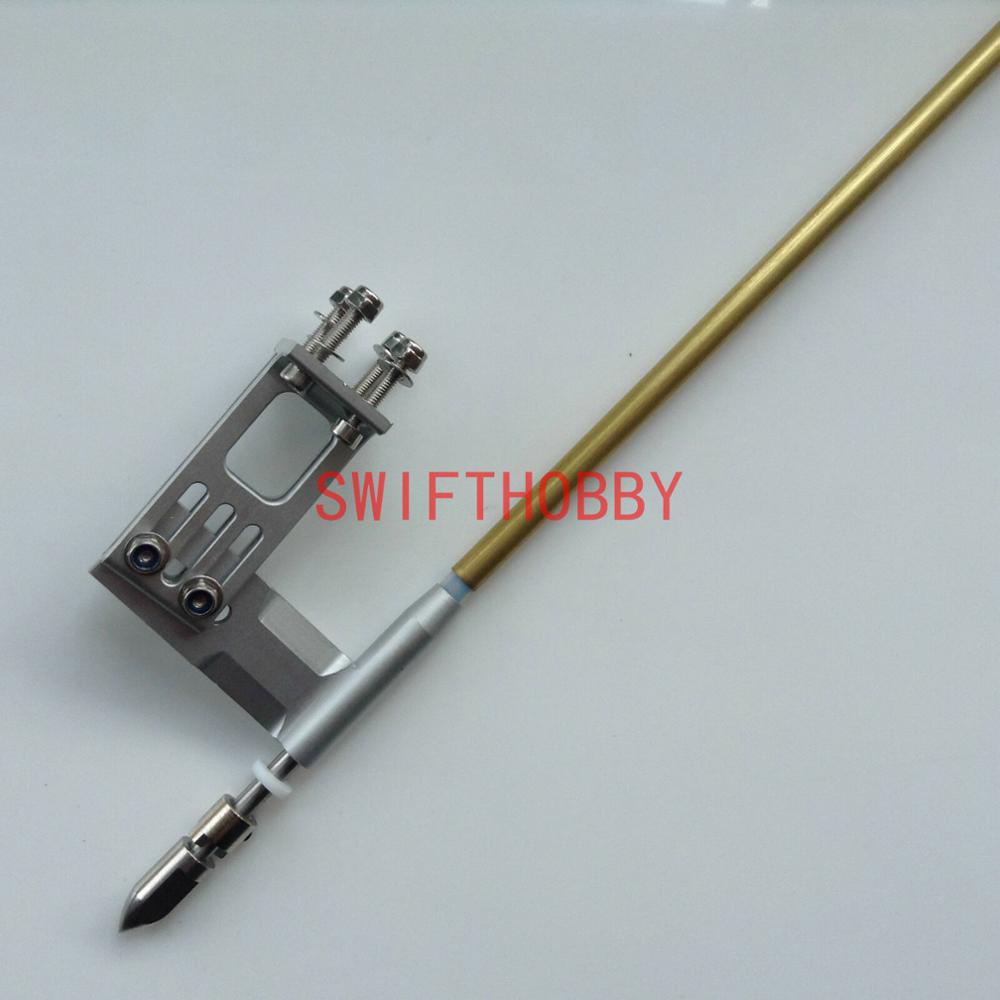 Gouvernail 95mm/jambe de force/jeu de câbles 4mm/aileron de virage/onglet de garniture pour bateau électrique nitro rc