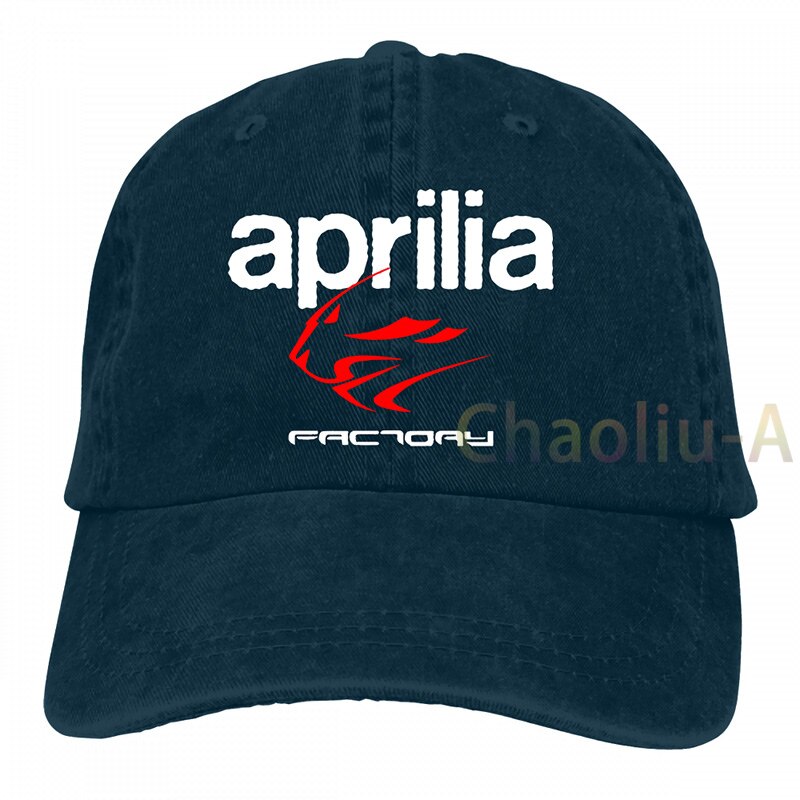 Aprilia Factory Motorbike Baseball cap men women Trucker Hats adjustable cap: 2-Navy