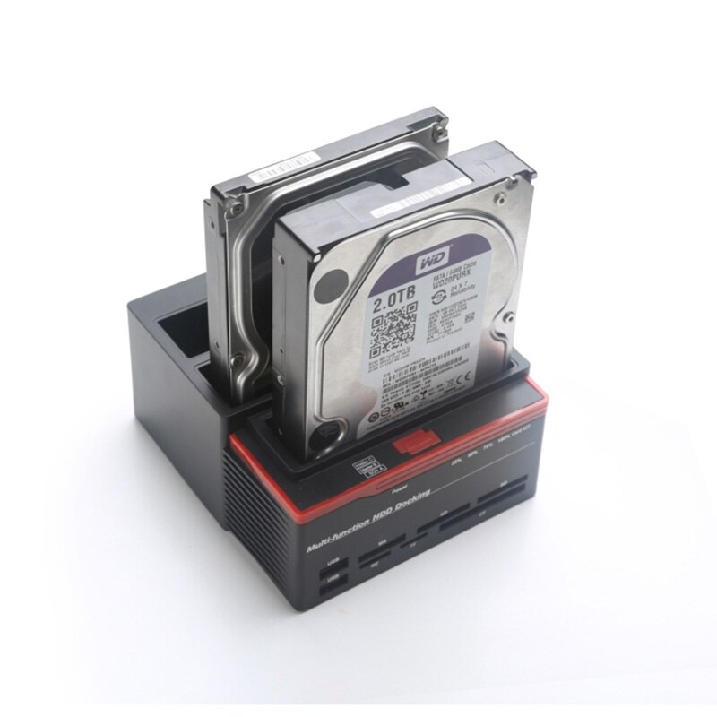 All In 1 Hard Drive Docking Station Usb 3.0 To Sata External Cloning Function Hard Disk Base High Speed With Card Reader