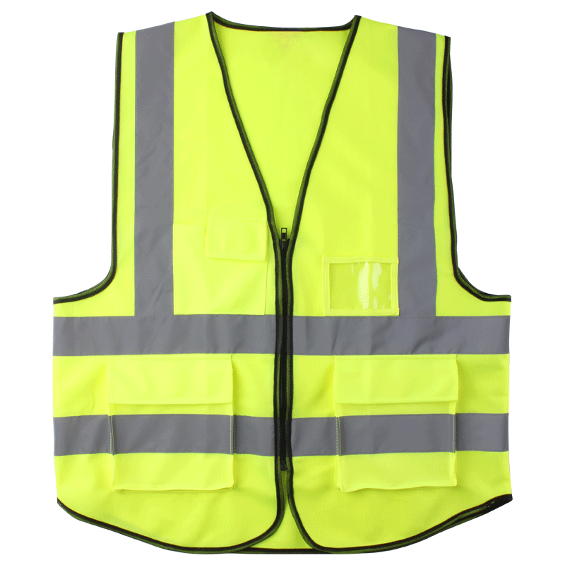 CK TECH High Visibility Reflective Safety Vest With Reflective Strips Construction Work Vest Traffic Police Miners Workwear: yellow / XXL