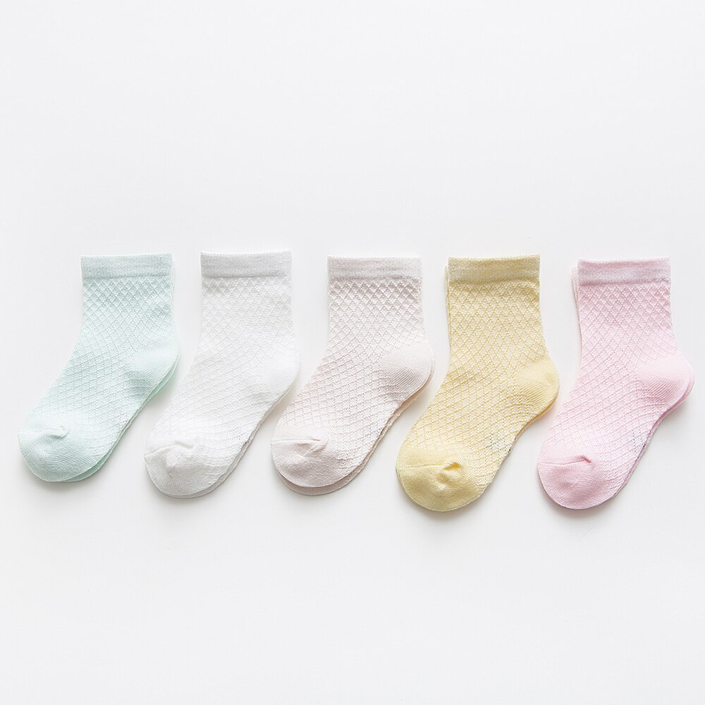 5 Paare/los 0-2Y Baby Socken Sommer Baumwolle 3D Karikatur Ebene freundlicher Socken Mädchen Gittergewebe Nette Neugeborene Junge Kleinkind Socken Baby: 1-3Y(M)