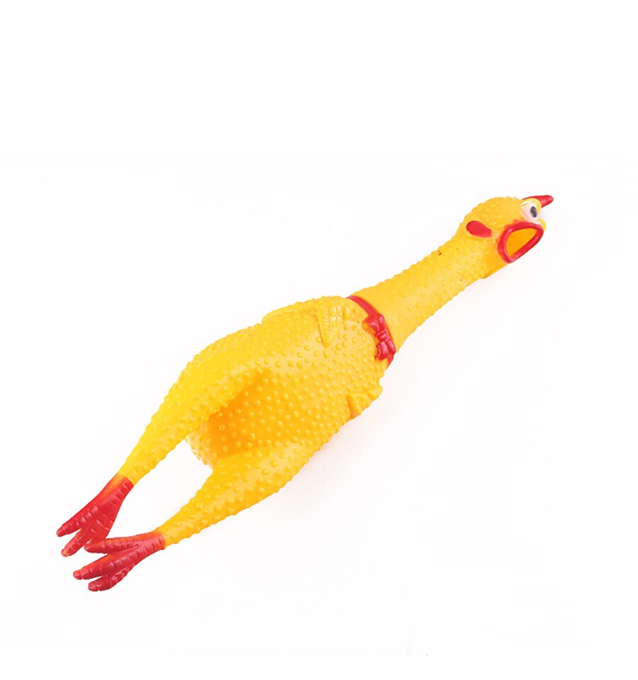 Schreeuwende kip huisdieren honden speelgoed knijp piepend geluid grappig speelgoed veilig rubber voor honden kies kauw speelgoed игрушки для собак: 30cm