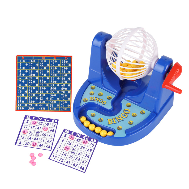 Mini Party Board Game Lucky Nummer Plukken Machine Loterij Bingo Games Schudden Gelukkige Bal Entertainment Educatief Speelgoed voor Kinderen