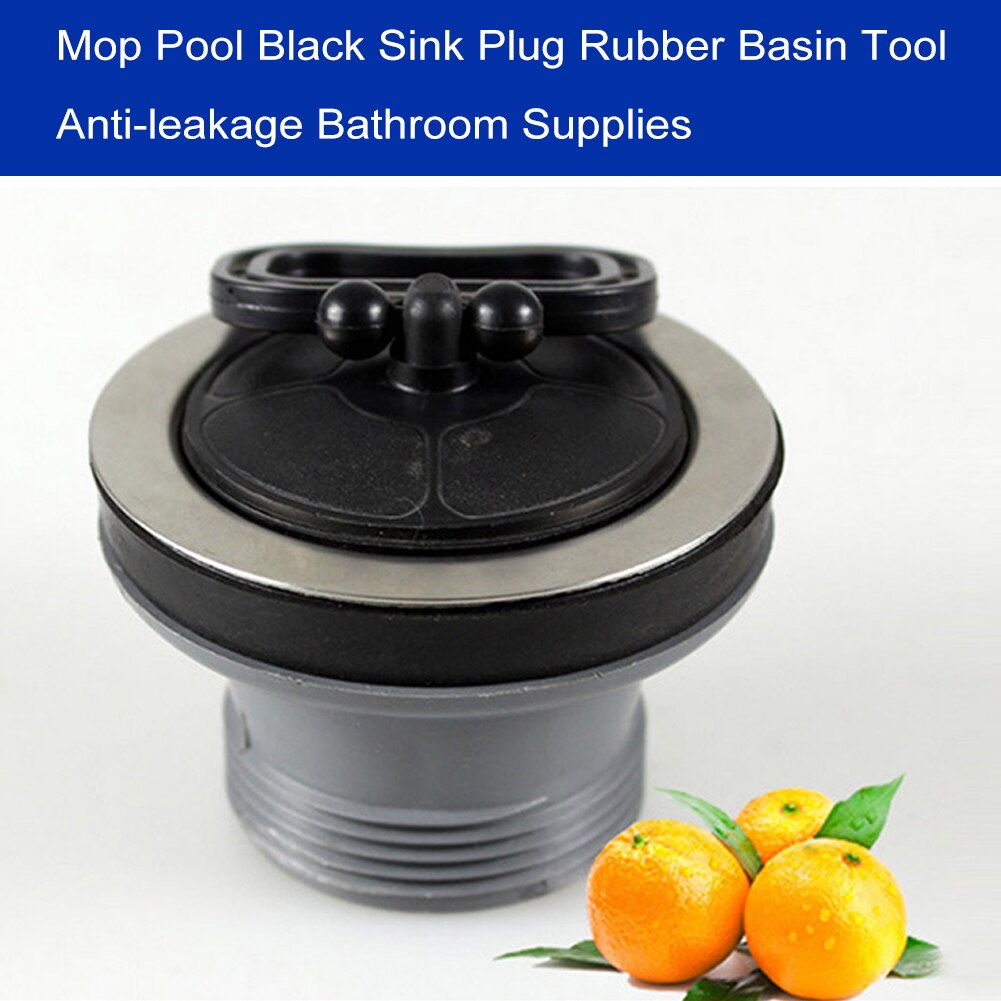 Sink Plug Practical Rubber Bath / Kitchen Heat Resistant Basin Tool Water Stopper With Pull Handle Sealing Bathroom Supplies