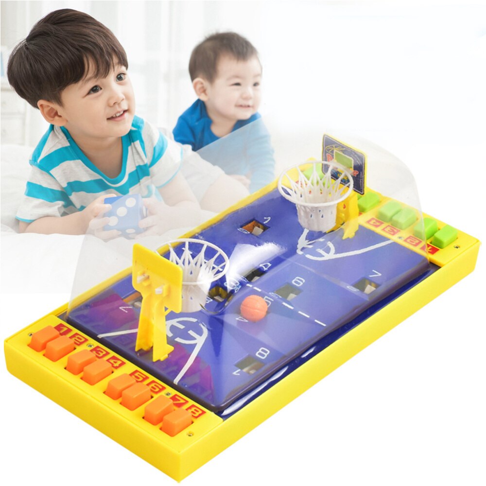 Finger Playing Game Parent-child Interactive Basketball Field (Yellow)