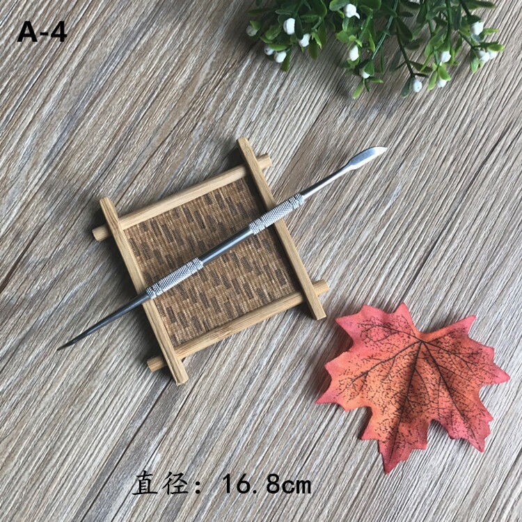 10 unids/set de acero inoxidable de herramientas utensilios de arcilla polimérica de cerámica escultura herramienta de cuchillo para manualidades: A4