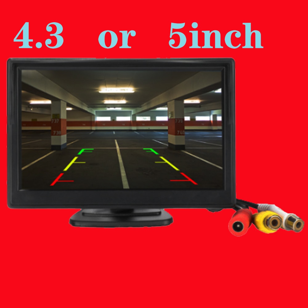 5 Inch Inch Auto Monitor Tft Lcd 5 "Hd Digitale 16:9 800*480 Scherm 2 Weg Video-ingang voor Reverse Achteruitrijcamera Dvd Vcd