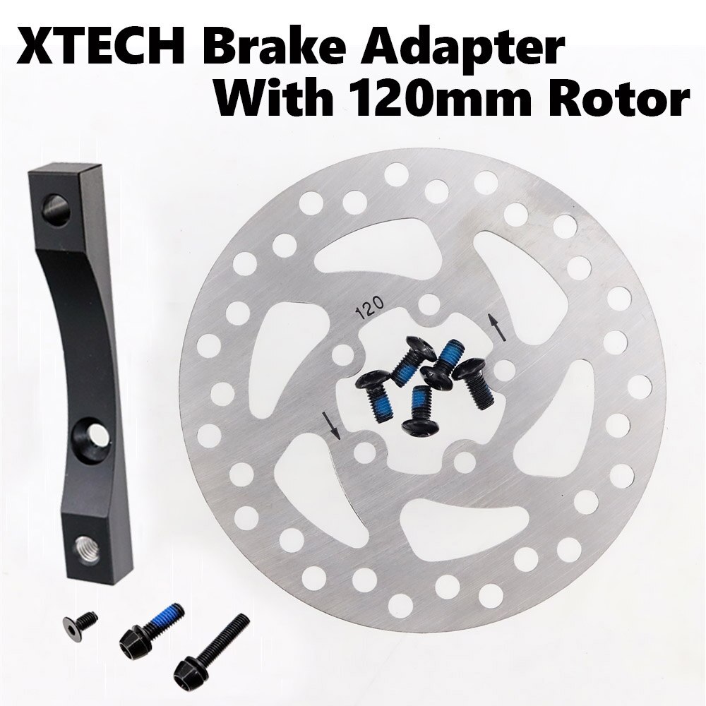 Kit d&#39;adaptateur Xtech m365 pour Scooter électrique Xiaomi M365 et Mijia M365 Pro ZOOM XTECH HB100, frein en alliage d&#39;aluminium: Adapter with Rotor
