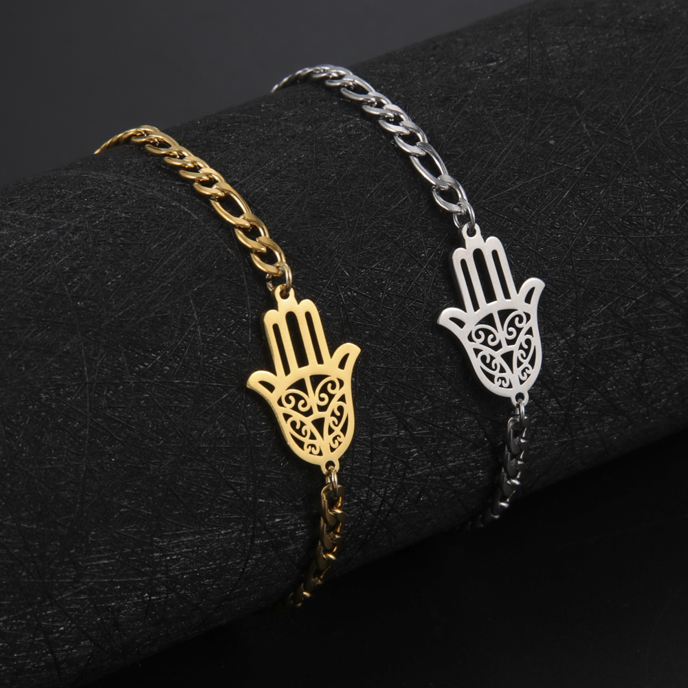 Teamer Jahrgang frauen Armbinde Edelstahl Reize Kasten Verknüpfung Kette Amulett Schmuck Wicca Wikinger Zubehör Pentagramm